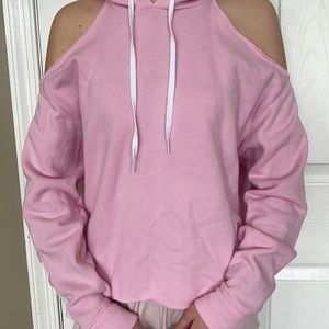 VS PINK cut out shoulder sweatshirt